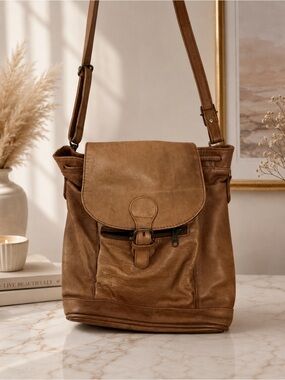 Full Grain Cowhide association, Brown Leather Crossbody Bag for Women